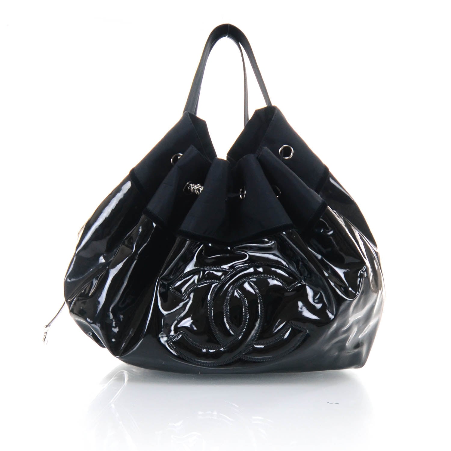 Chanel Vinyl Stretch Spirit Large Cabas Tote Black 1 of 11