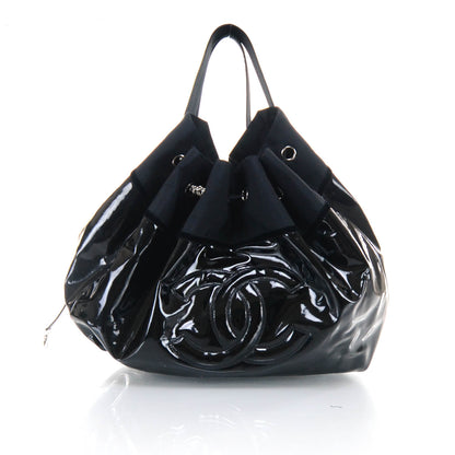 Chanel Vinyl Stretch Spirit Large Cabas Tote Black 1 of 11