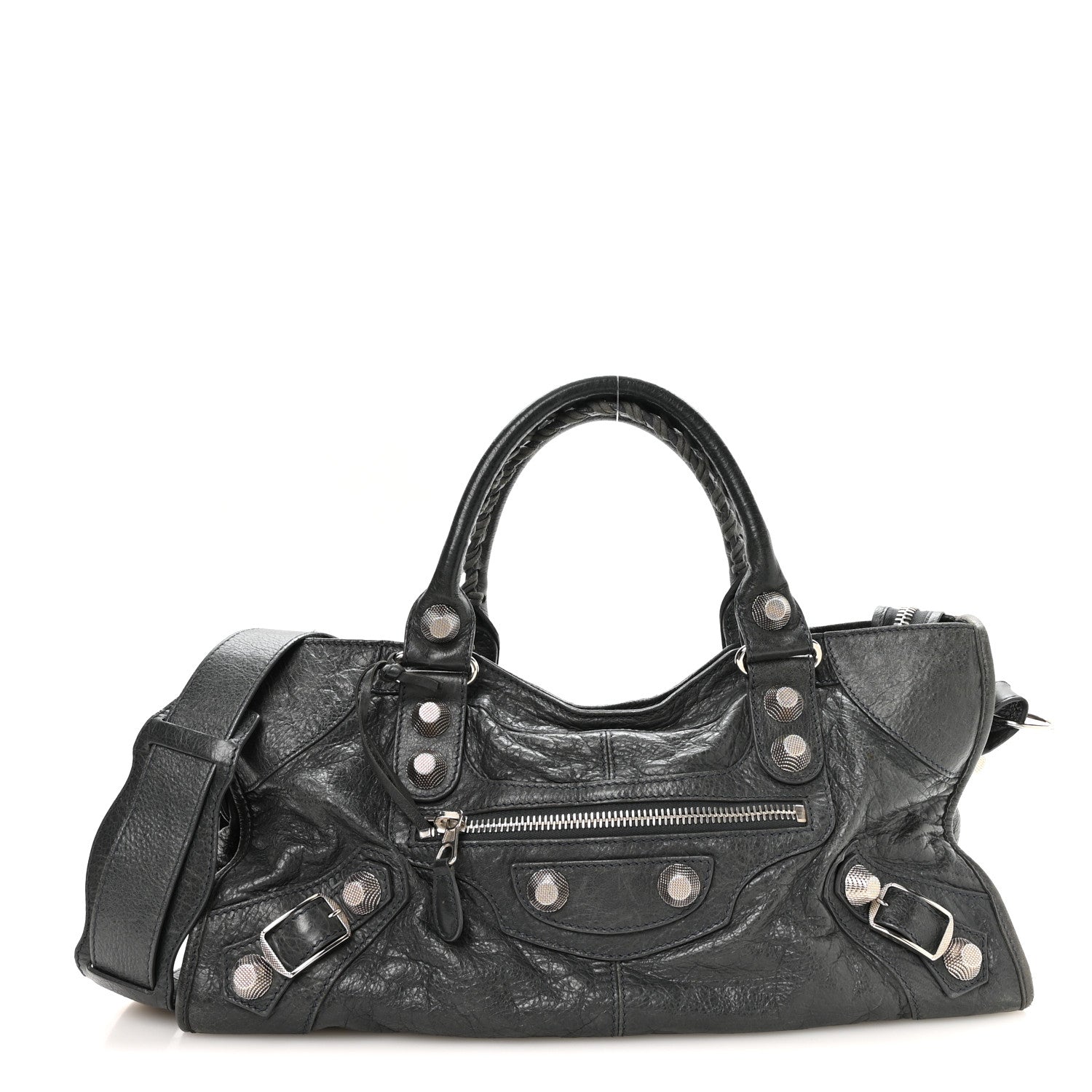 Balenciaga Agneau Giant 21 Silver Hardware Part Time Anthracite 1 of 12
