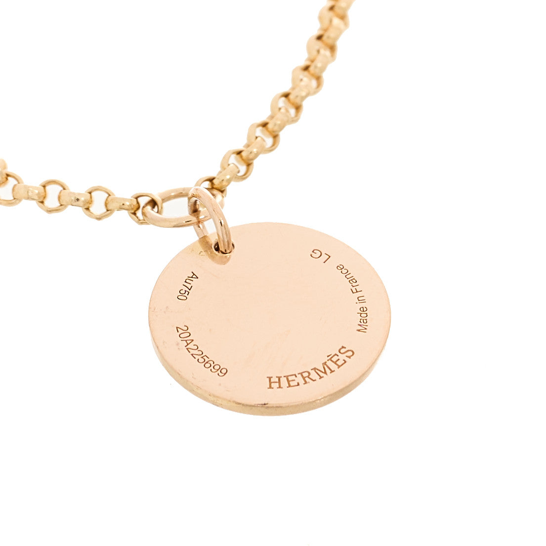 18K Rose Gold Diamond PM Ex-Libris Bracelet LG
