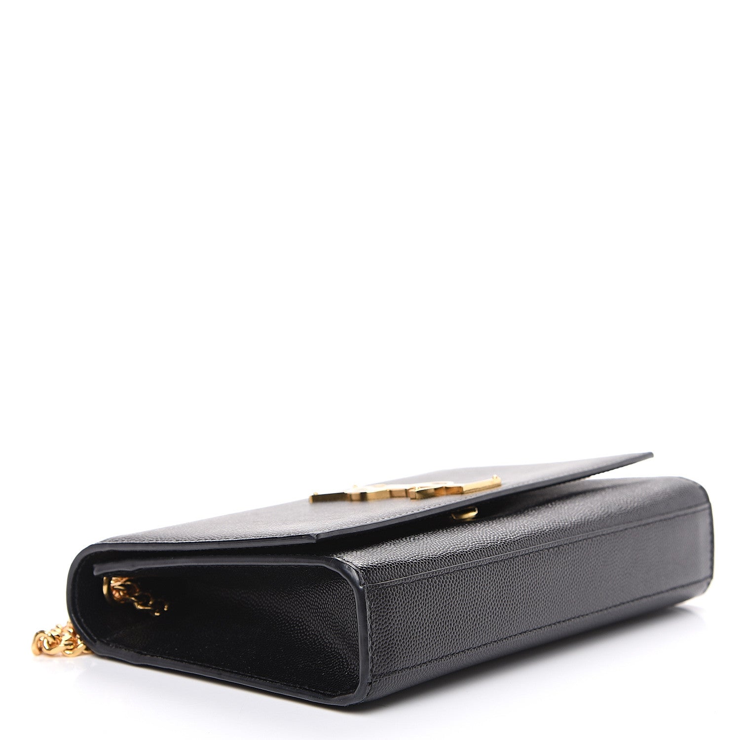 Saint Laurent Grain De Poudre Small Monogram Kate Satchel Black 3 of 9
