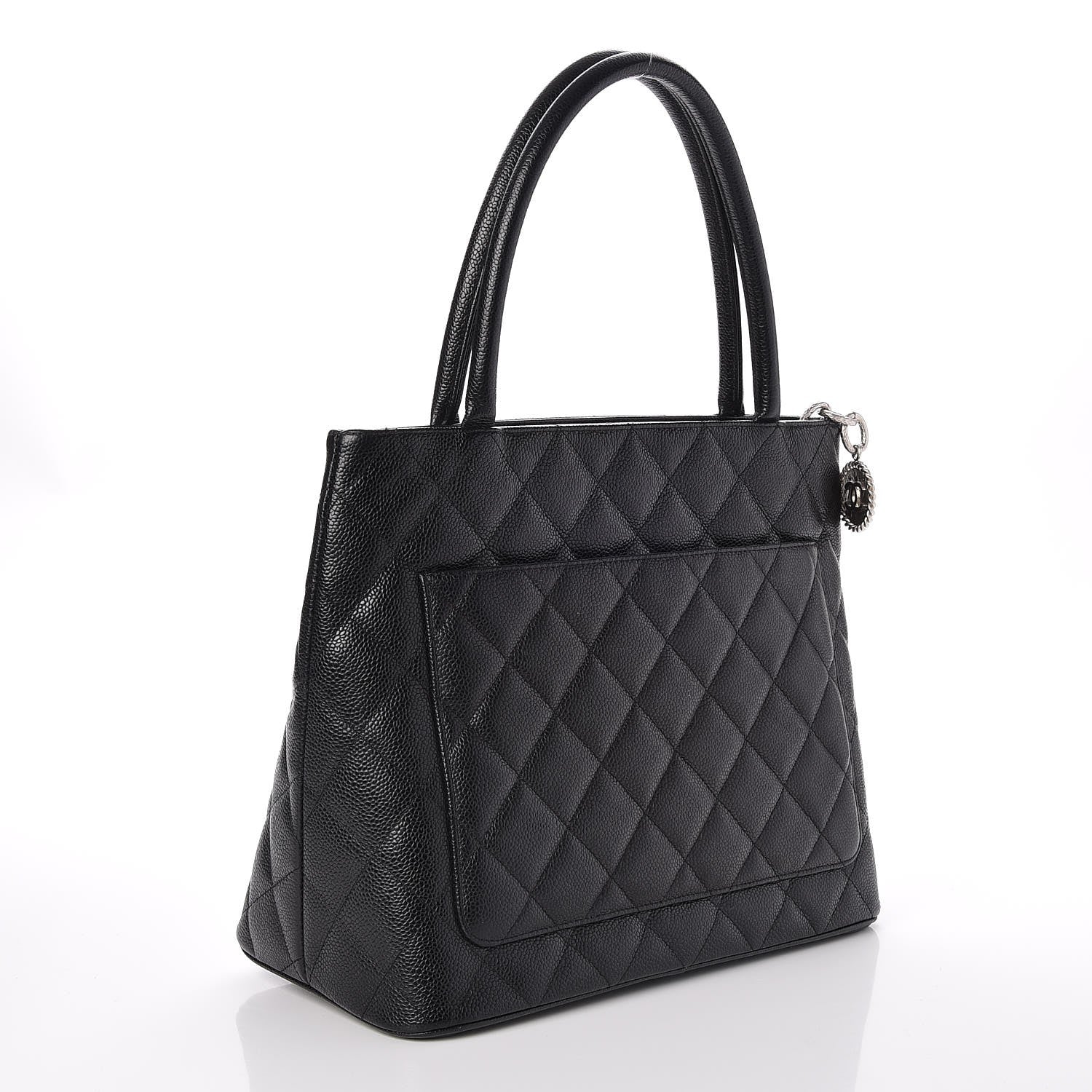 Chanel Caviar Quilted Medallion Tote Black 3 of 8