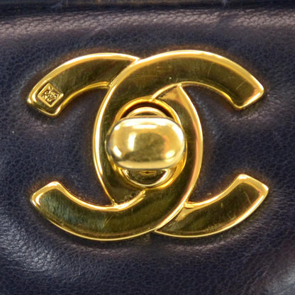 Chanel Lambskin Small Double Flap Navy 5 of 10