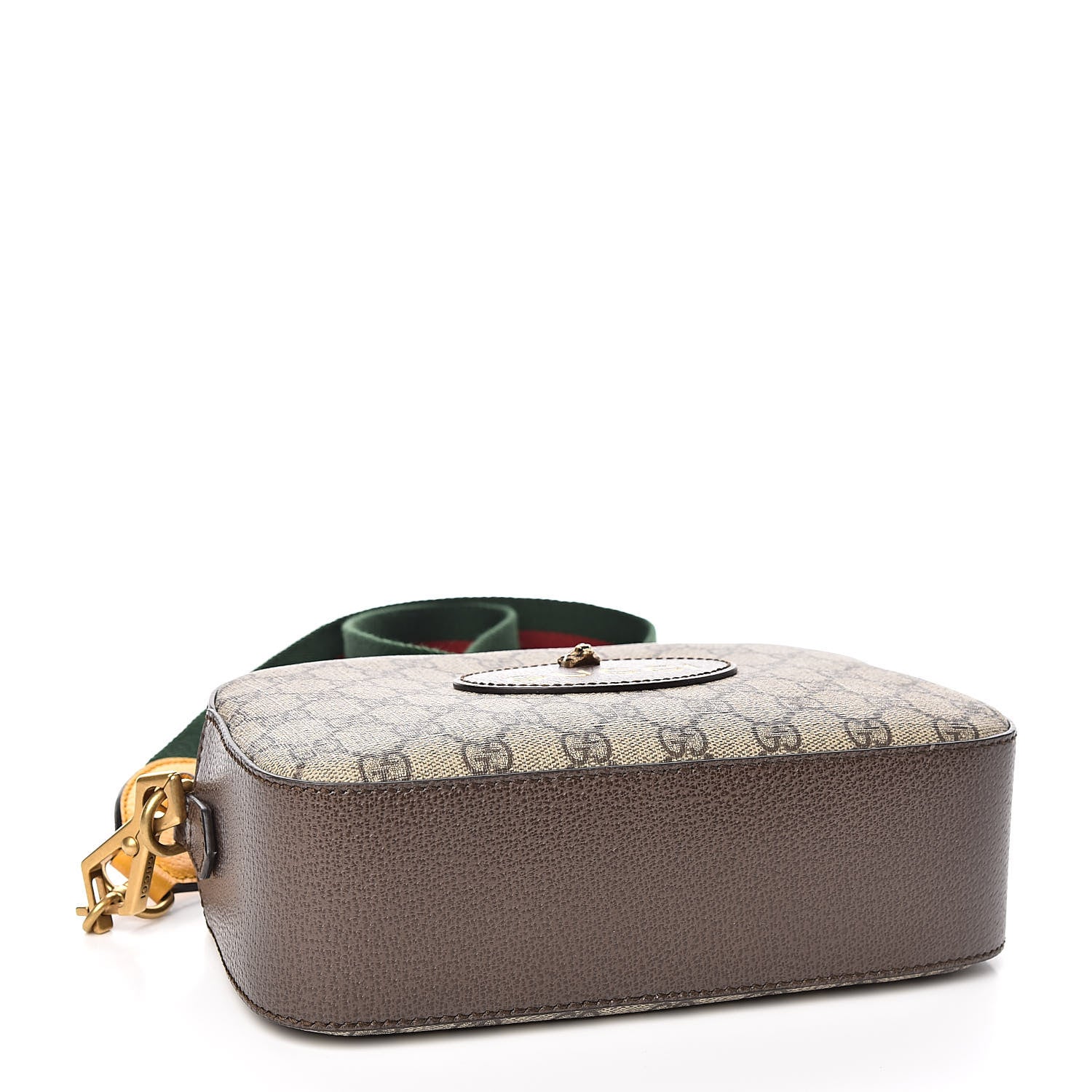 Gucci GG Supreme Monogram Web Neo Vintage Shoulder Bag Beige New Acero Crop 4 of 10