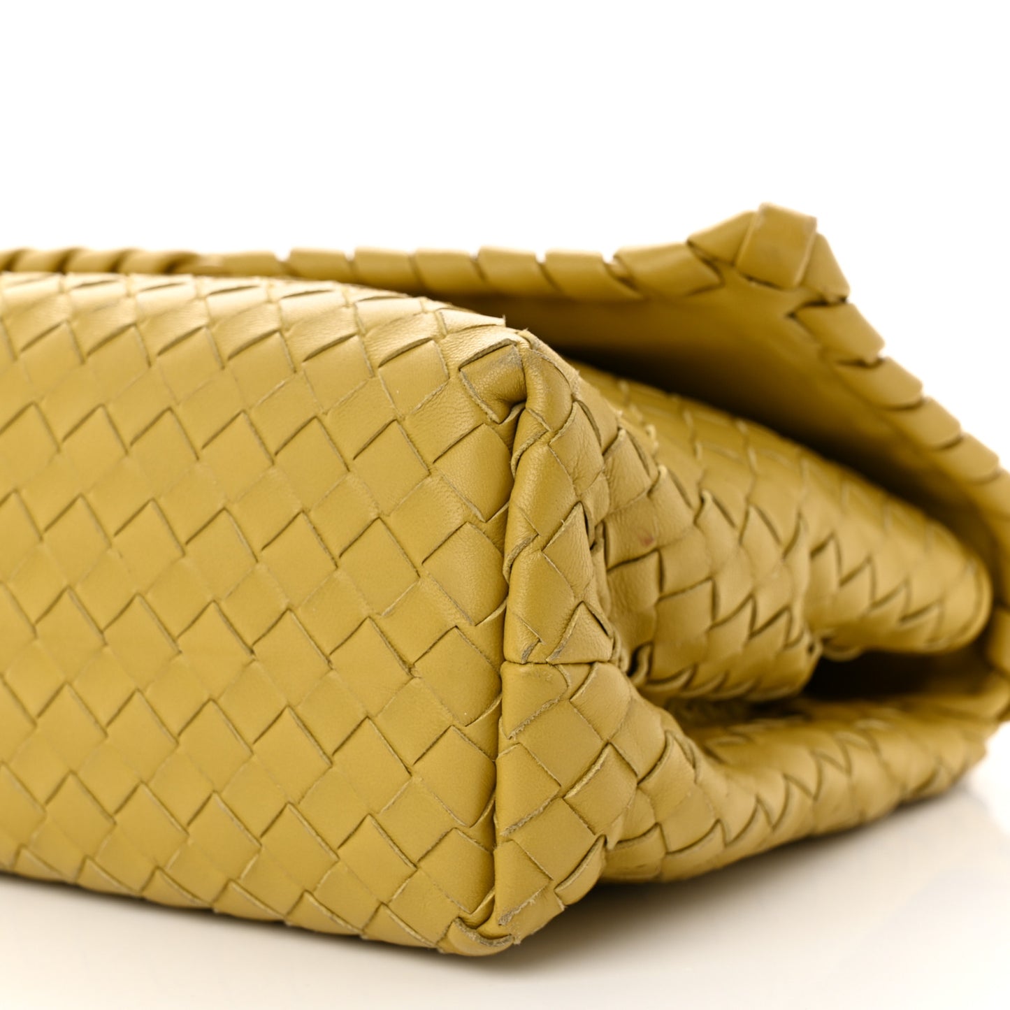 Nappa Intrecciato Small Olimpia Shoulder Bag Chartreuse