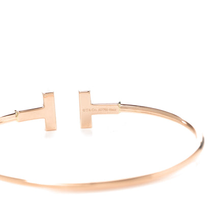 Tiffany 18K Rose Gold T Wire Bracelet 4 of 5