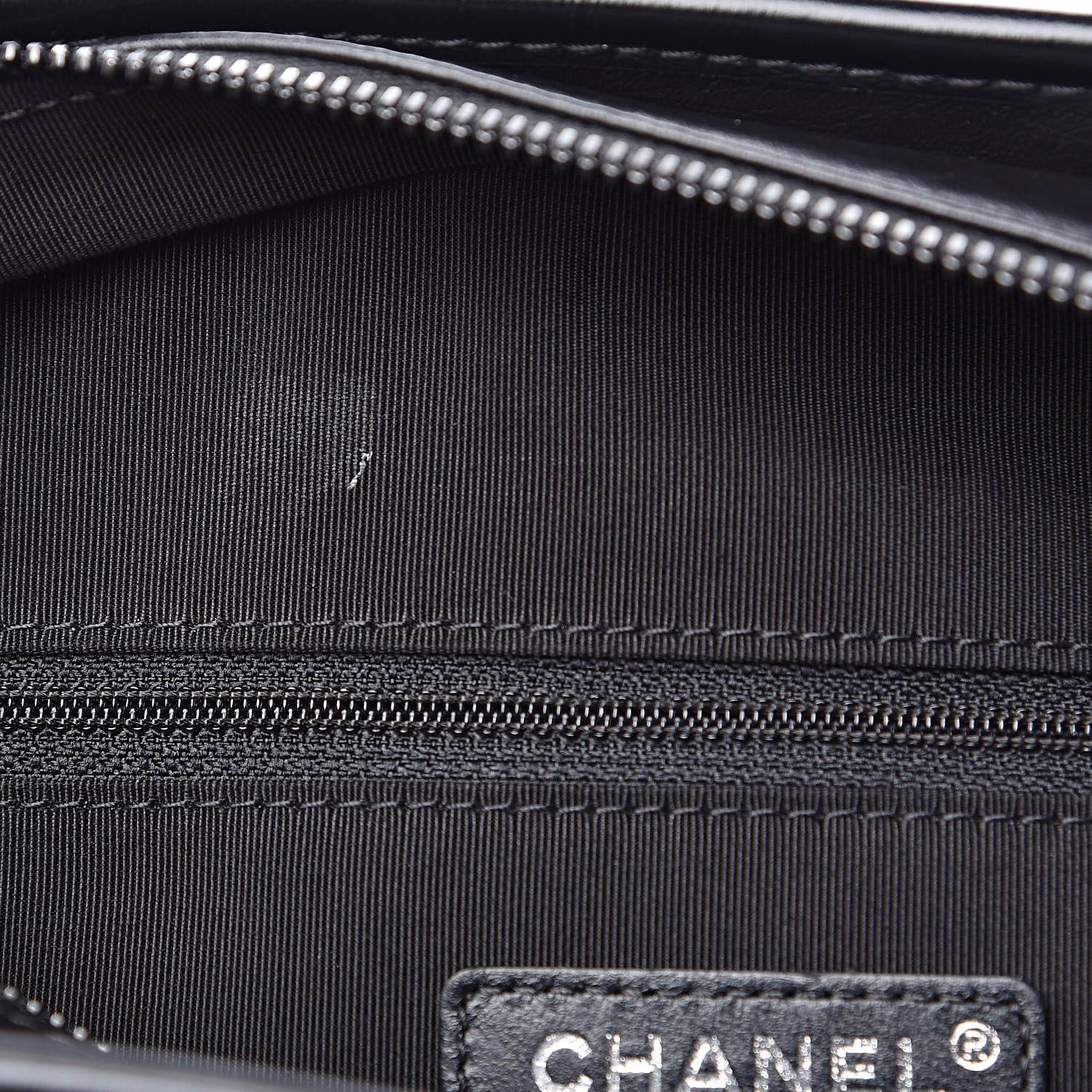 Chanel Aged Calfskin Chevron Quilted Medium Gabrielle Hobo So Black 11 of 13