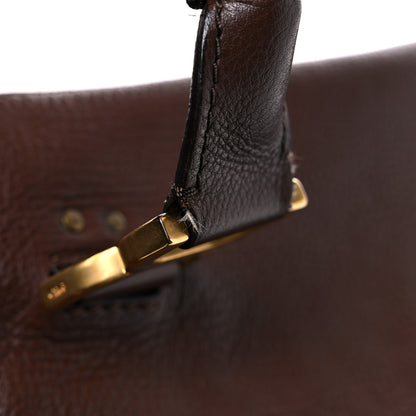 Chloe Calfskin Large Marcie Satchel Brown Seed 20 of 22