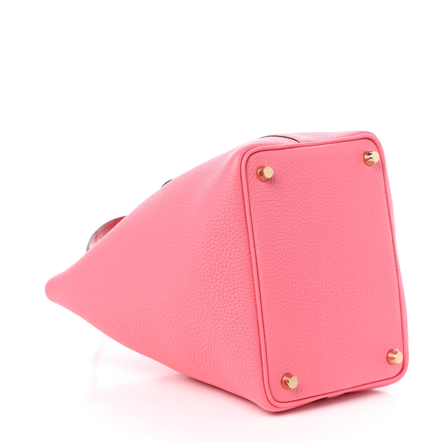 Taurillon Clemence Matte Alligator Picotin Lock Touch 18 PM Rose Azalee