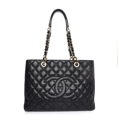Chanel Caviar Quilted Grand Shopping Tote GST Black 1 of 11