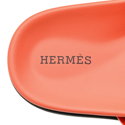 Hermes Epsom Womens Chypre Sandals 37.5 Rose Sorbet 7 of 8