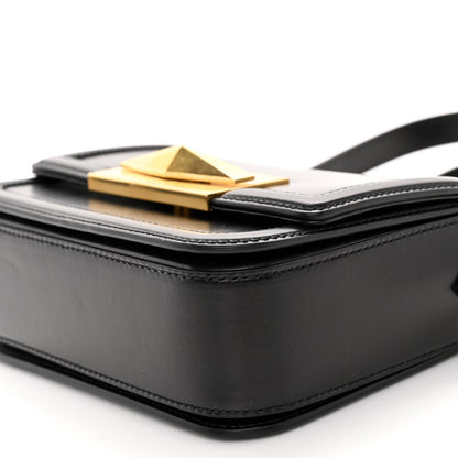 Jimmy Choo Box Calfskin Diamond Crossbody Bag Black 6 of 9