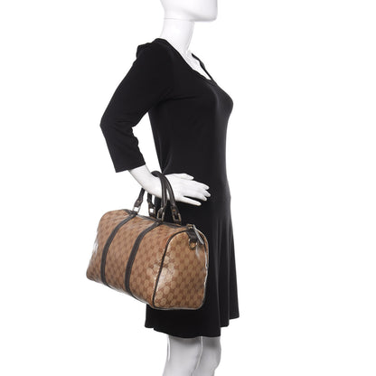 Gucci Crystal Monogram Medium Joy Boston Dark Brown 2 of 13