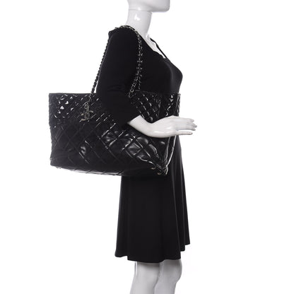 Chanel Vinyl Quilted Large In The Business Tote Black 2 of 11