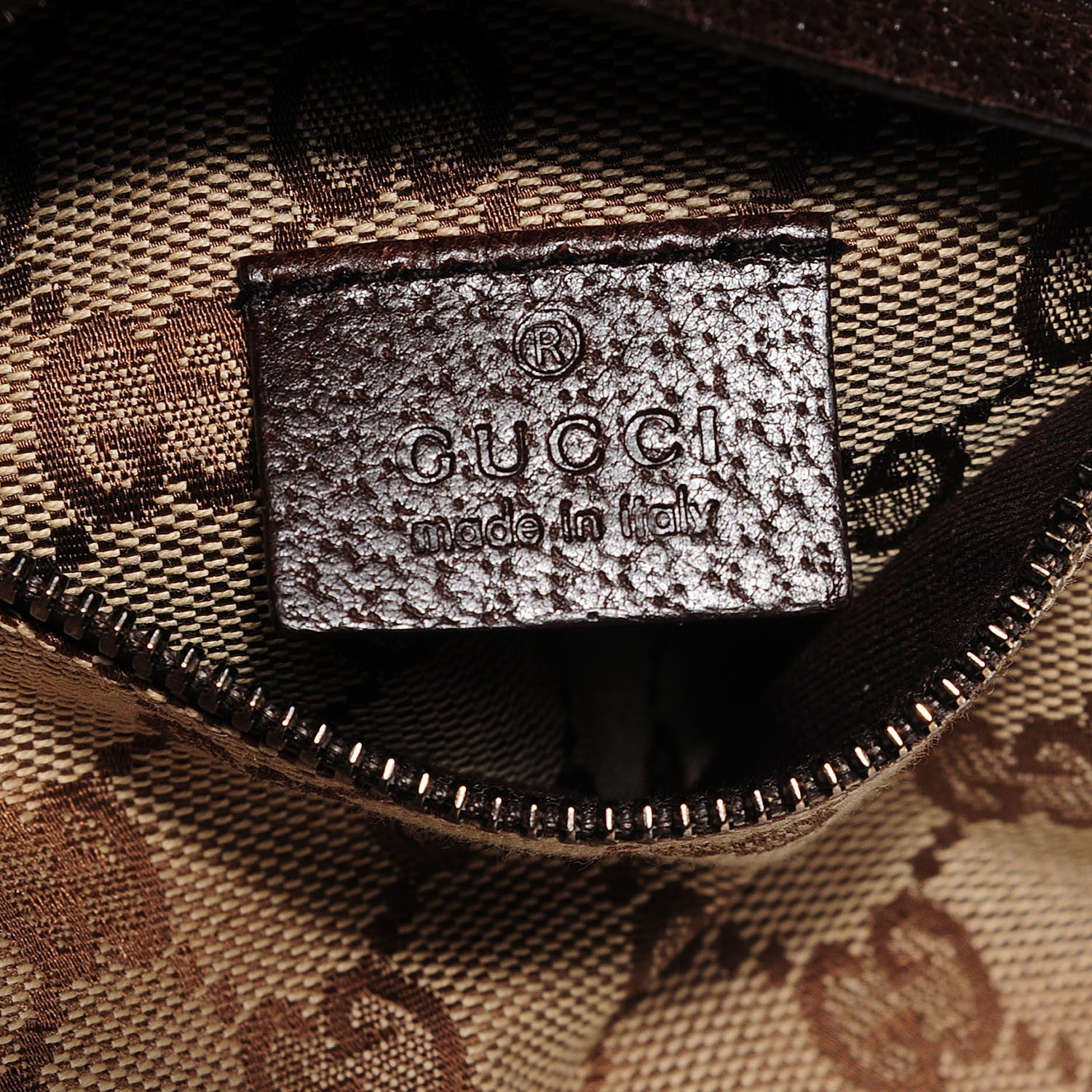 Gucci Monogram Web Belt Bag Dark Brown 6 of 7