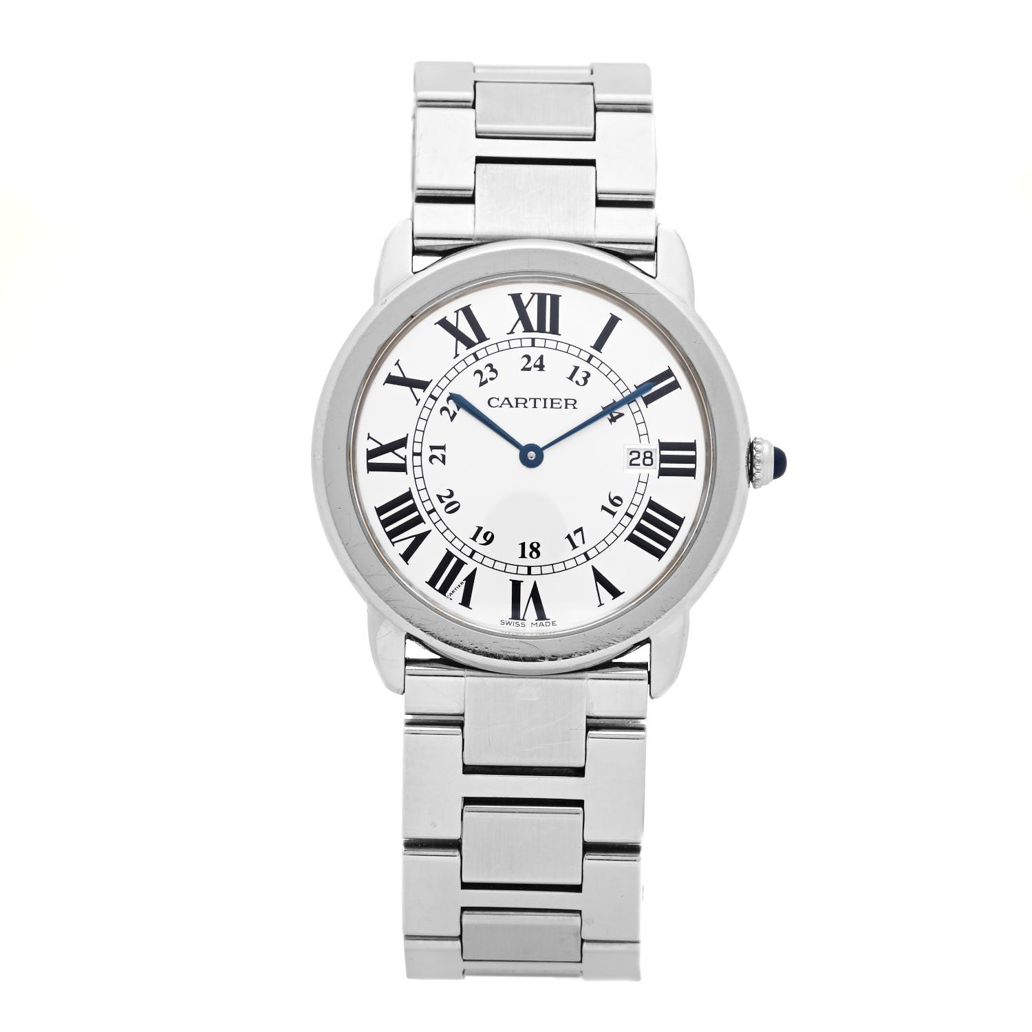Cartier Stainless Steel 36mm Ronde Solo Quartz Watch 1 of 4
