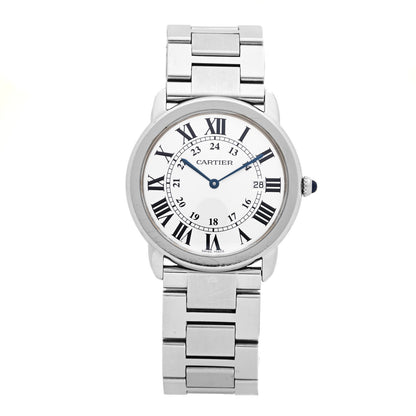 Cartier Stainless Steel 36mm Ronde Solo Quartz Watch 1 of 4