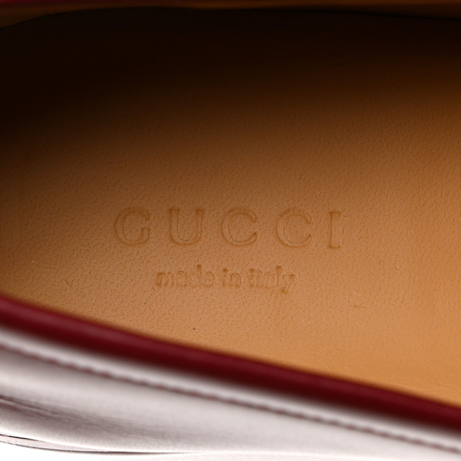 Gucci Ancora Calfskin Womens Horsebit Platform Loafers 38 Rosso 6 of 9