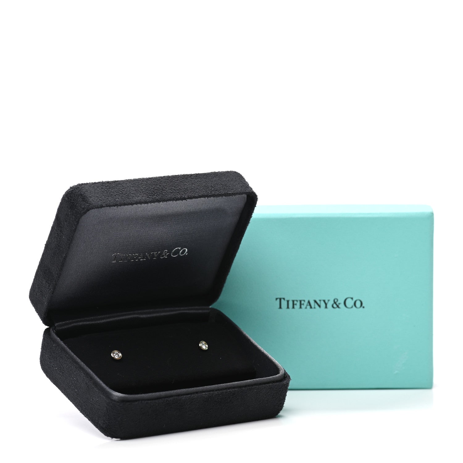 Tiffany 18K Yellow Gold Diamond .20ctw Elsa Peretti Diamonds By The Yard Earrings 5 of 5