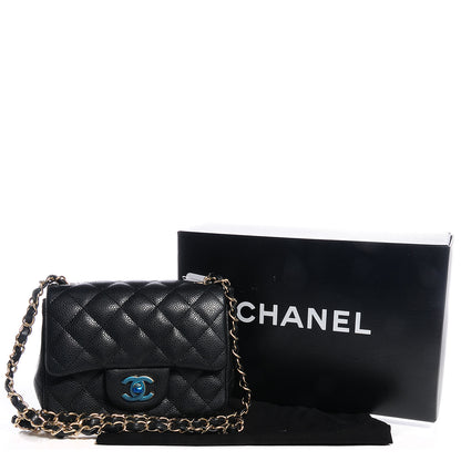 Chanel Caviar Mini Square Flap Black 3 of 10