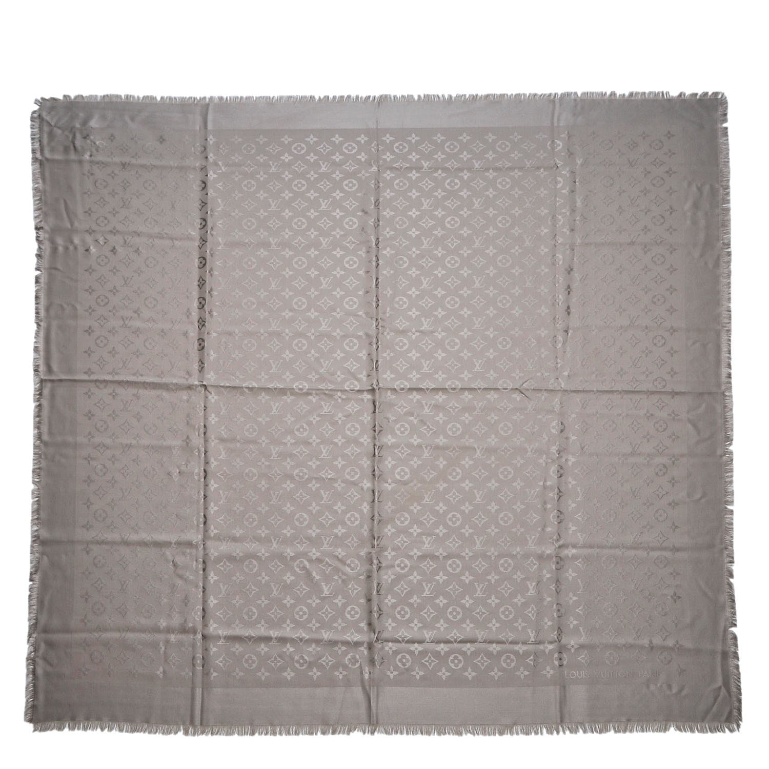 Louis Vuitton Silk Wool Monogram Shawl Verone 1 of 6