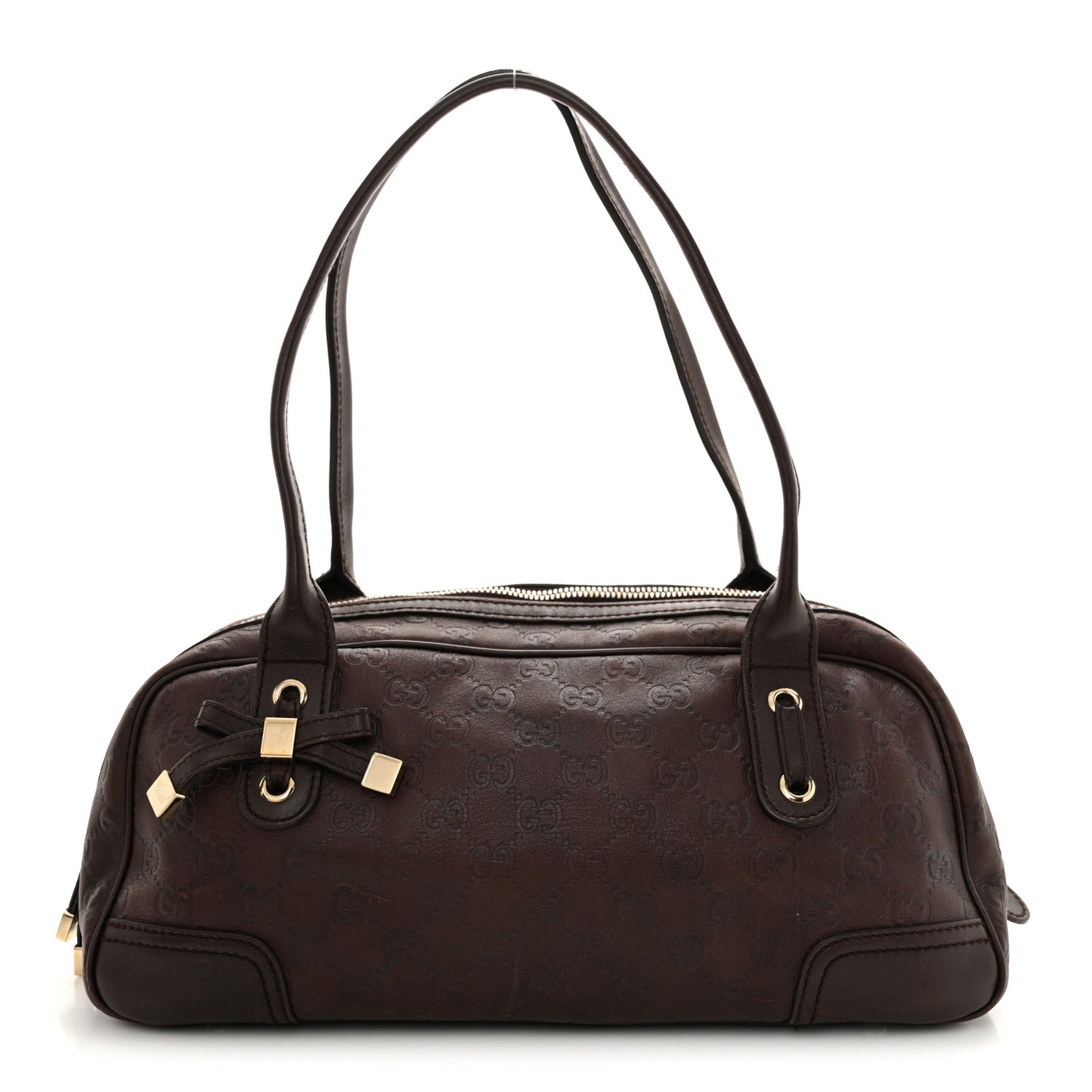 Guccissima Small Princy Satchel Brown