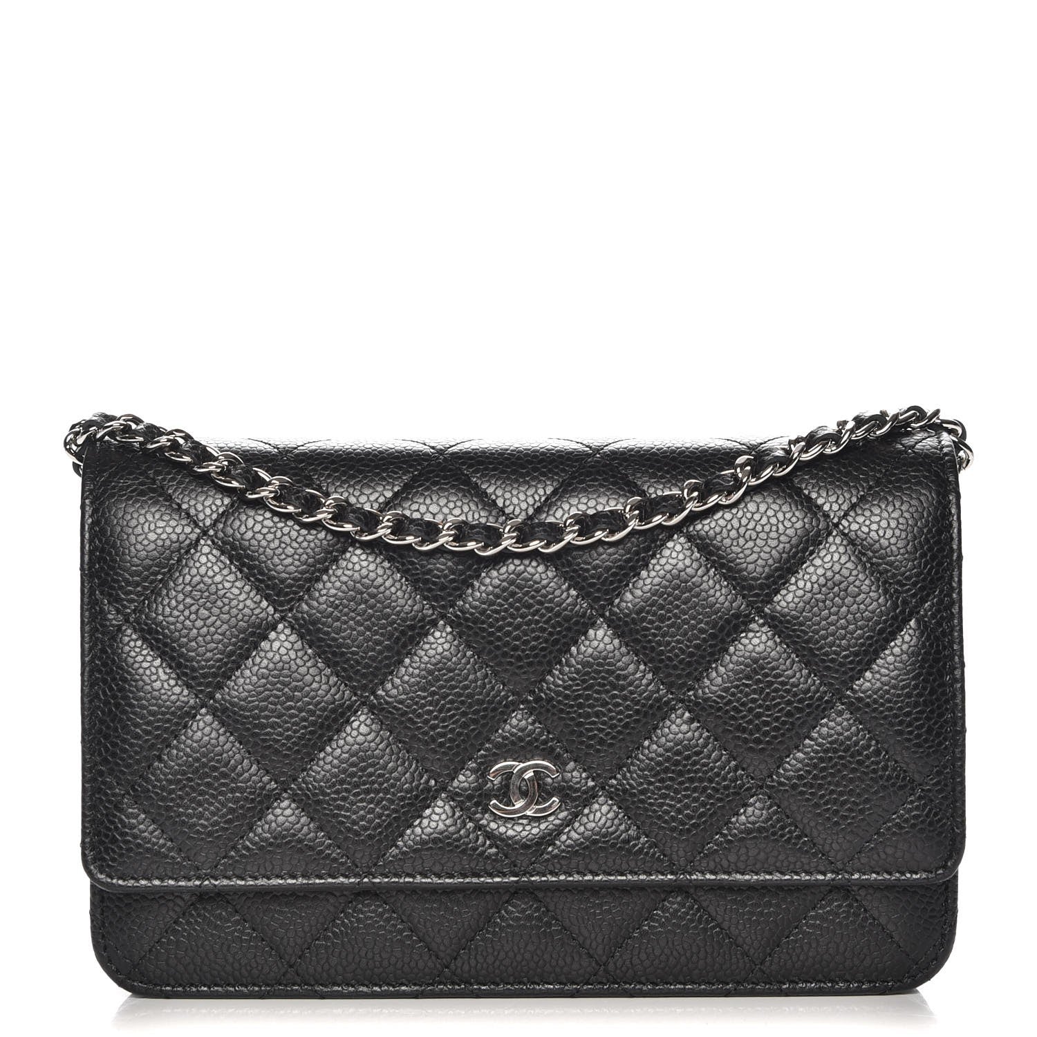 Chanel Caviar Quilted Wallet On Chain WOC Black 1 of 9