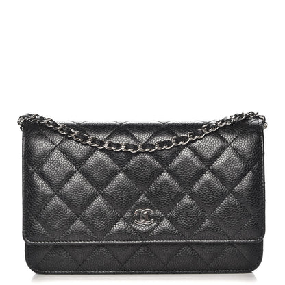 Chanel Caviar Quilted Wallet On Chain WOC Black 1 of 9