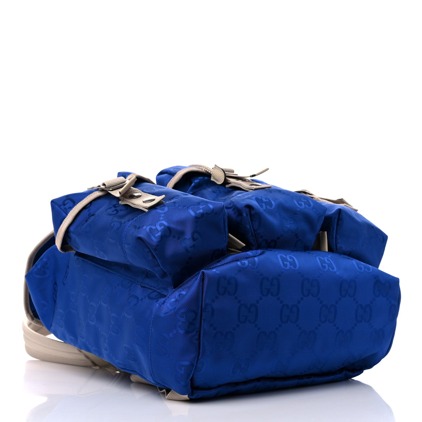 Econyl Nylon Monogram Off The Grid Utility Pocket Backpack Orient Blue New Plaster