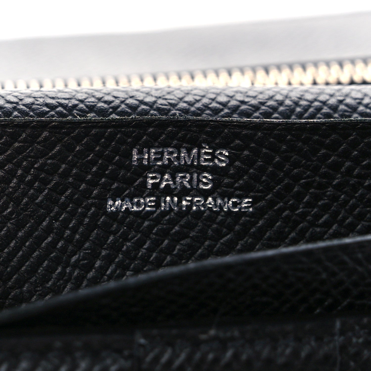 Hermes Epsom Tri-Fold Bearn Wallet Black 6 of 11