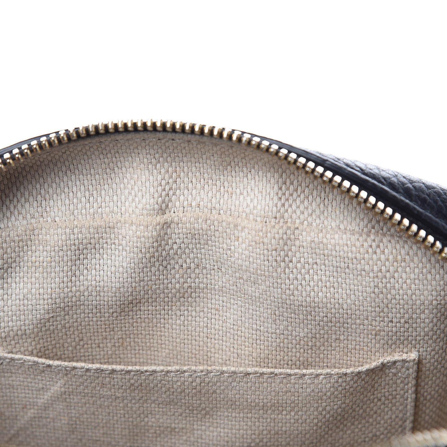 Pebbled Calfskin Small Soho Disco Bag Black