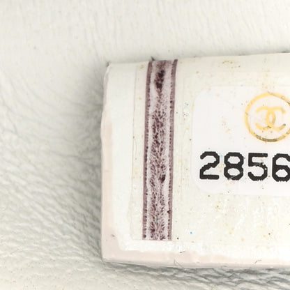 Chanel Iridescent Aged Calfskin Small 31 Pouch White 7 of 14