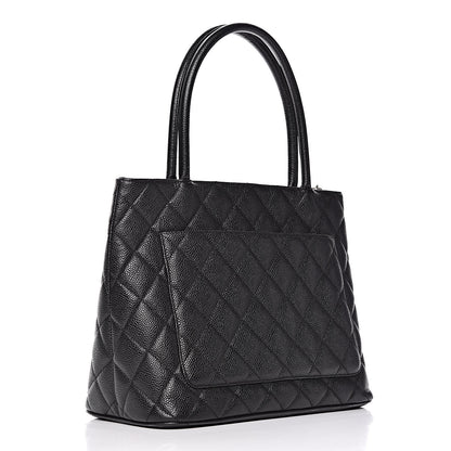Chanel Caviar Quilted Medallion Tote Black 3 of 18