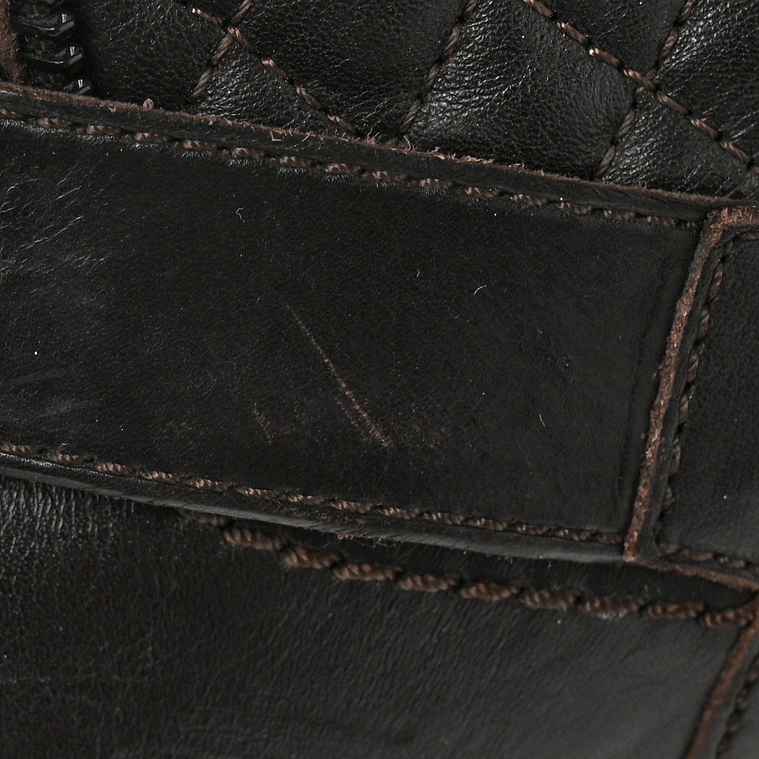 Chanel Calfskin Quilted Biker Boots 39 Brown 13 of 13