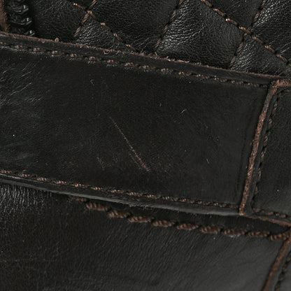 Chanel Calfskin Quilted Biker Boots 39 Brown 13 of 13