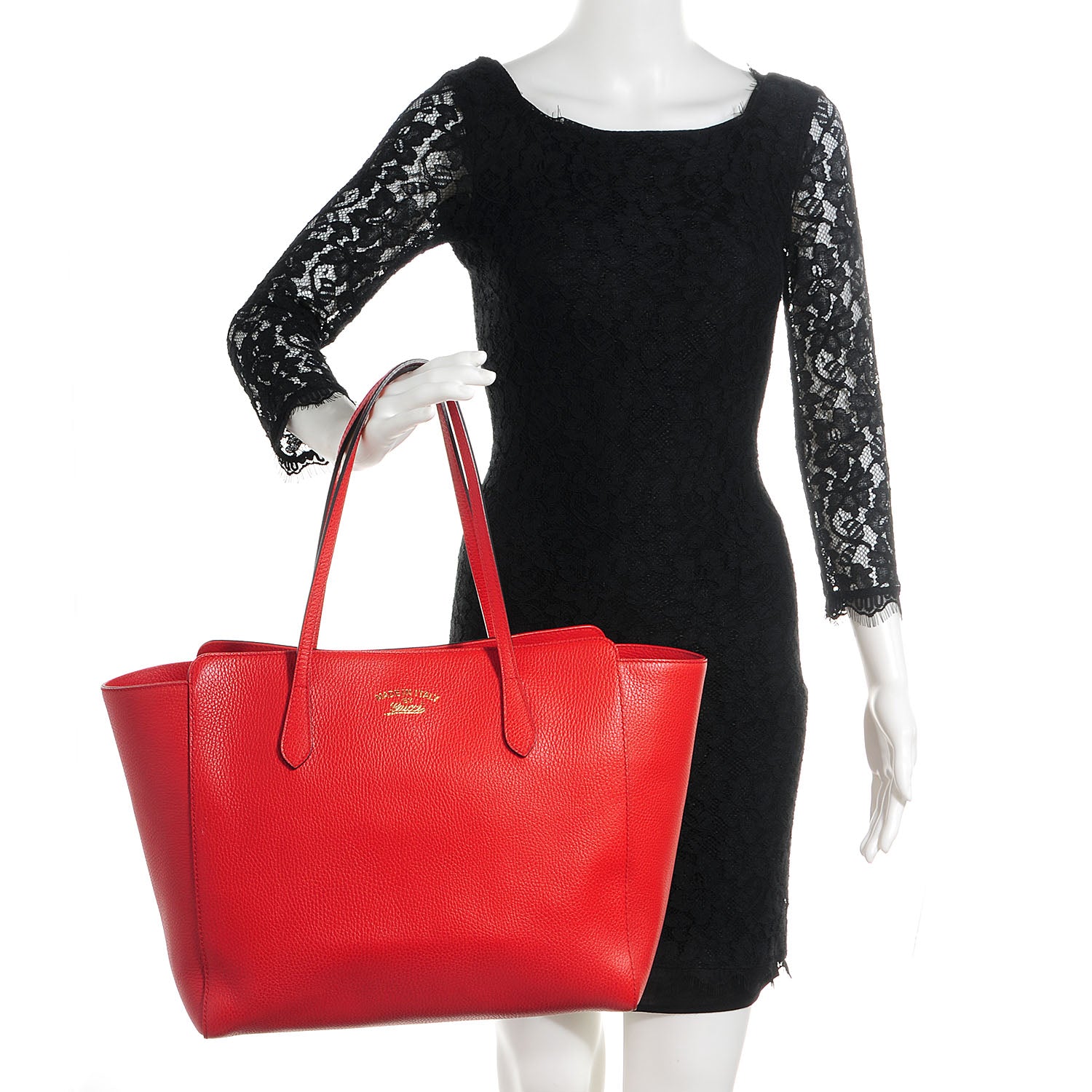 Gucci Dollar Calfskin Medium Swing Tote Oxidation 2 of 8