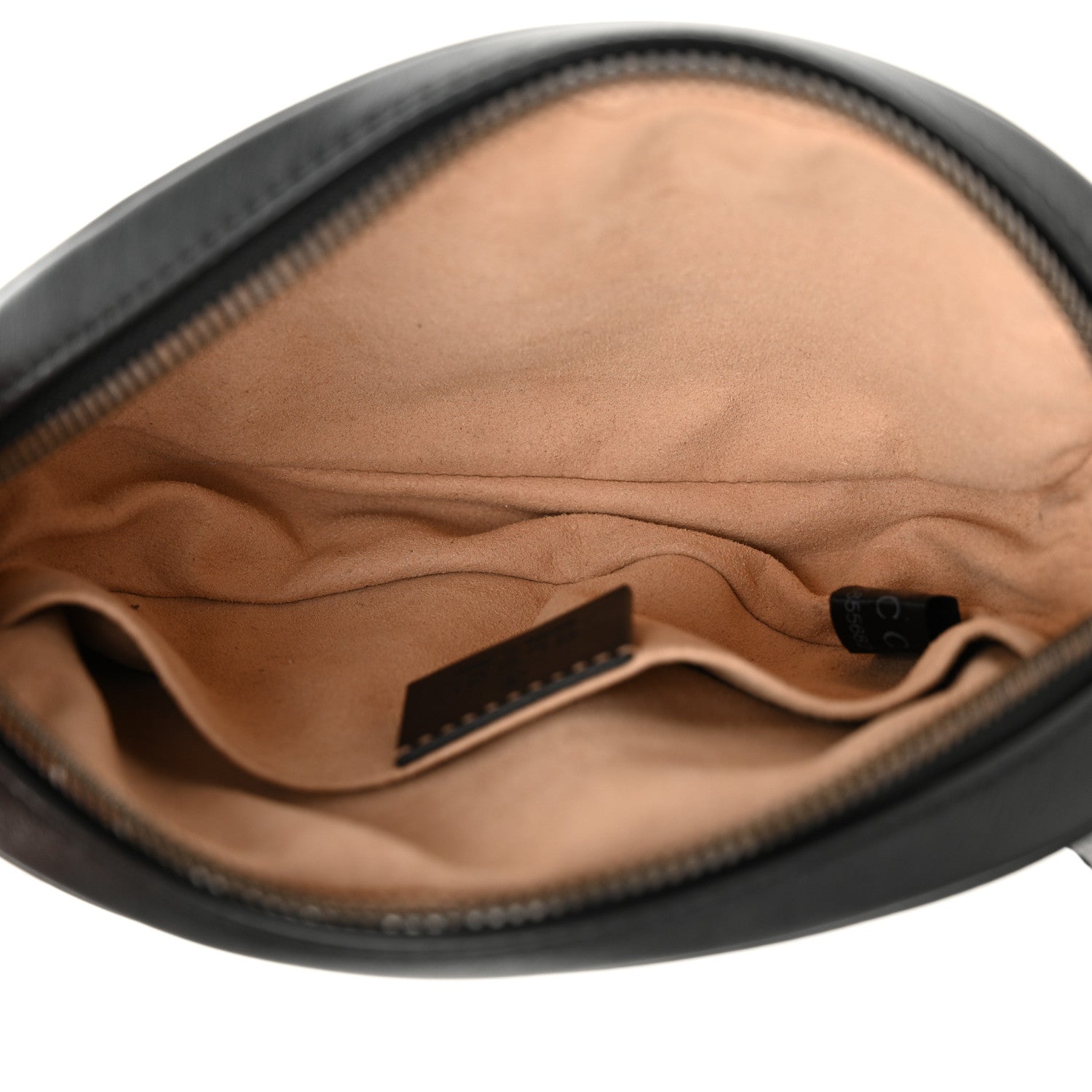 Gucci Calfskin Matelasse GG Marmont Belt Bag 85 34 Black 5 of 13