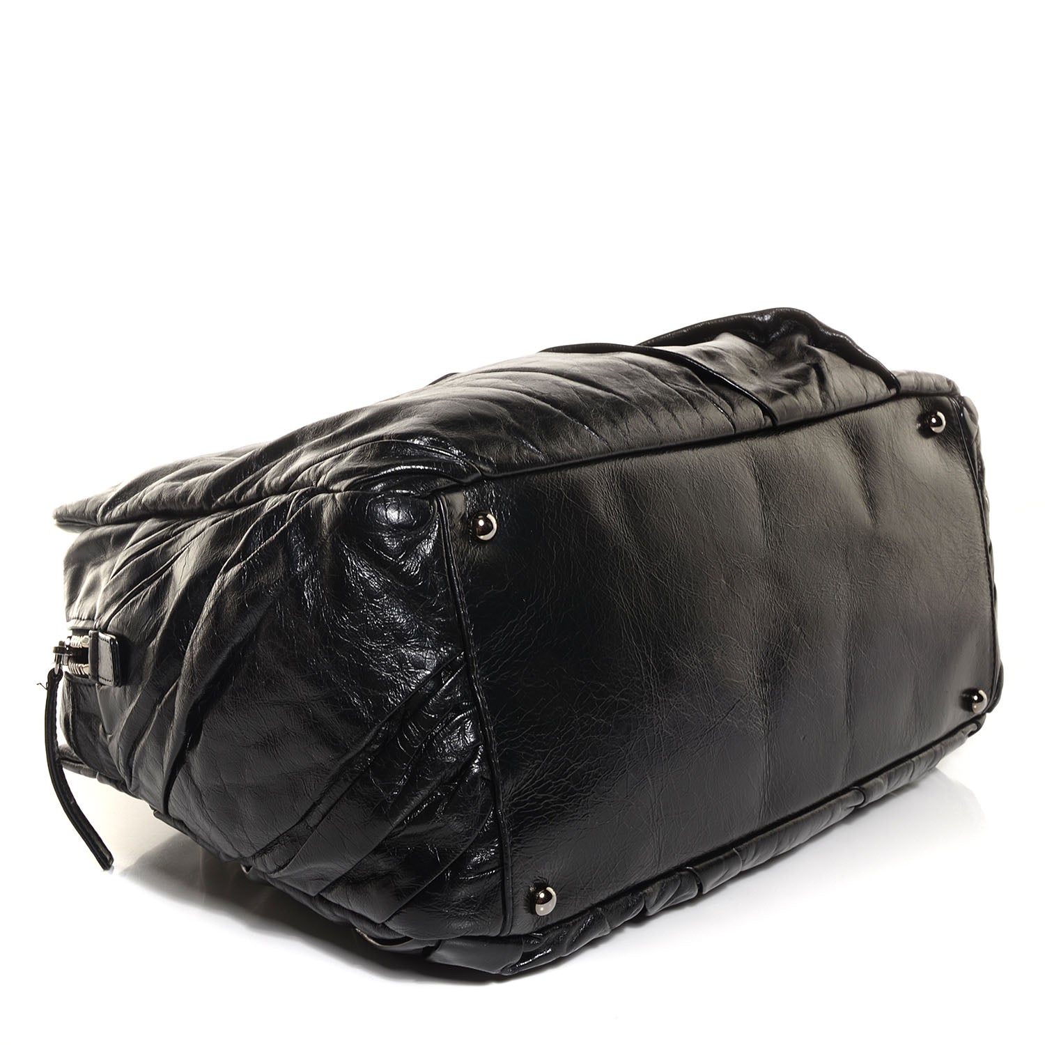 Chanel Glazed Calfskin Twisted Large Tote Black 4 of 7