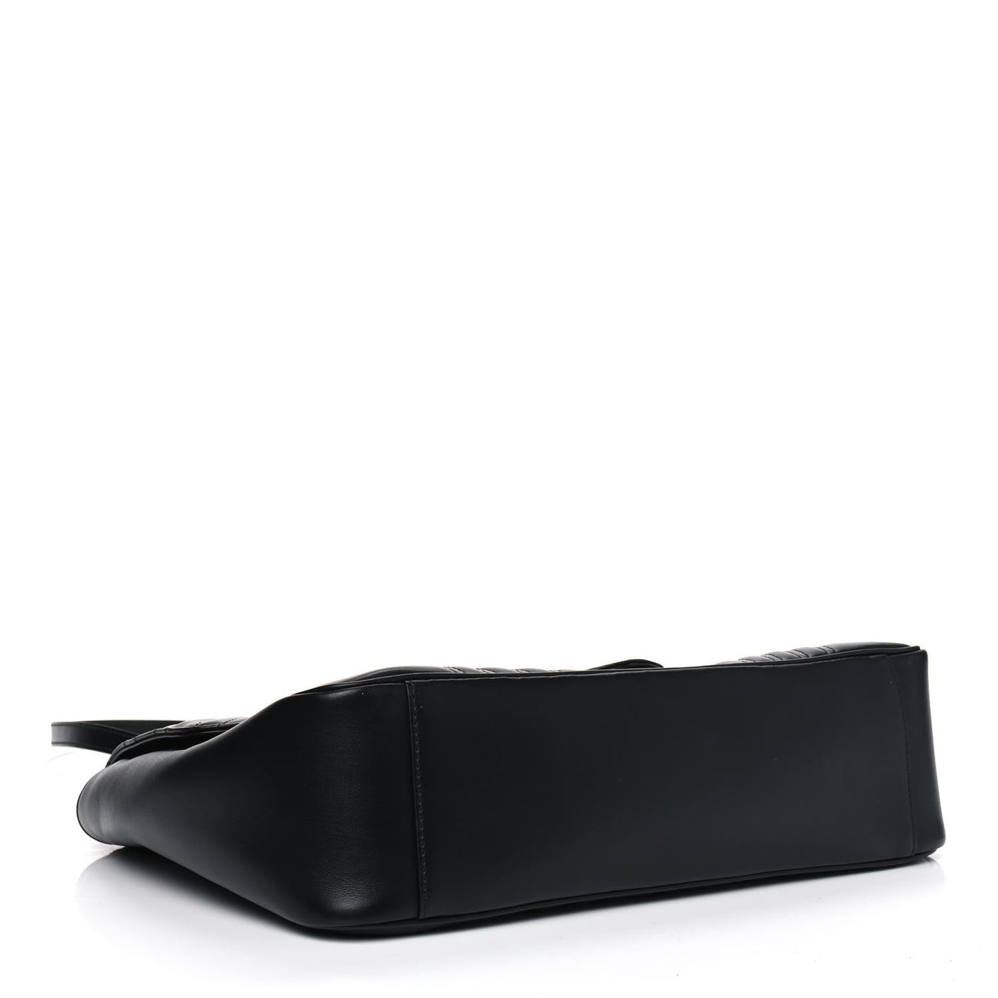 Calfskin Matelasse Large GG Marmont Shoulder Bag Black