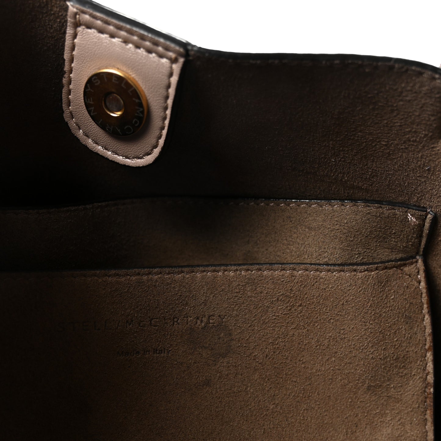 Eco Alter Nappa Perforated Logo Mini Crossbody Dark Taupe