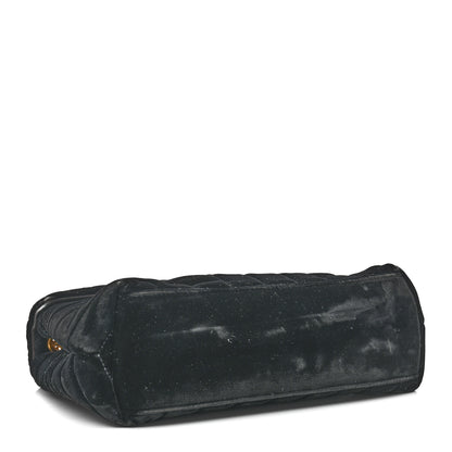 Saint Laurent Velvet Y Quilted Monogram Small Loulou Chain Satchel Black 4 of 15