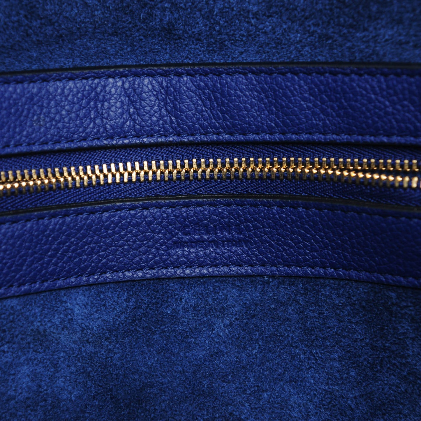 Soft Grained Calfskin Small Belt Cabas Phantom Indigo