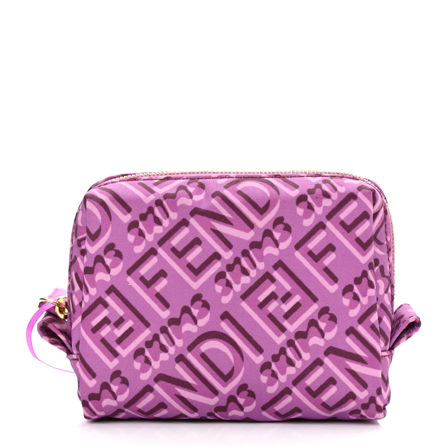 X SKIMS Nylon XS Trapezoid Beauty Pouch Bouganville