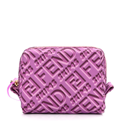 Fendi X SKIMS Nylon XS Trapezoid Beauty Pouch Bouganville 1 of 11