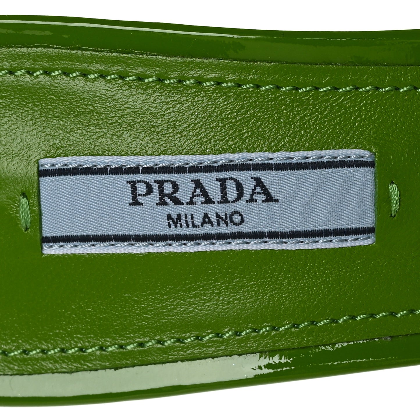 Plexiglass Vernice Metal Triangle Logo 65mm Slide Sandals 38 Mela
