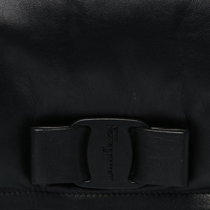 Salvatore Ferragamo Calfskin Medium Viva Bow Shoulder Bag Black 8 of 12