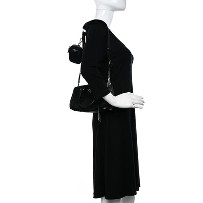 Prada Nylon Saffiano Re-Edition 2005 Top Handle Crossbody Bag Black 2 of 9