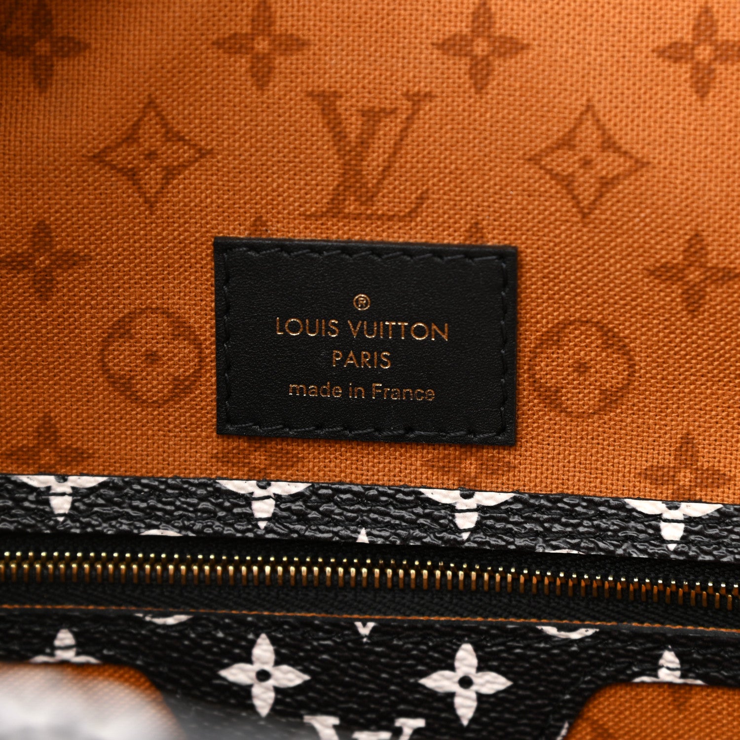 Louis Vuitton Monogram Giant Crafty Neverfull MM Creme Caramel 6 of 15