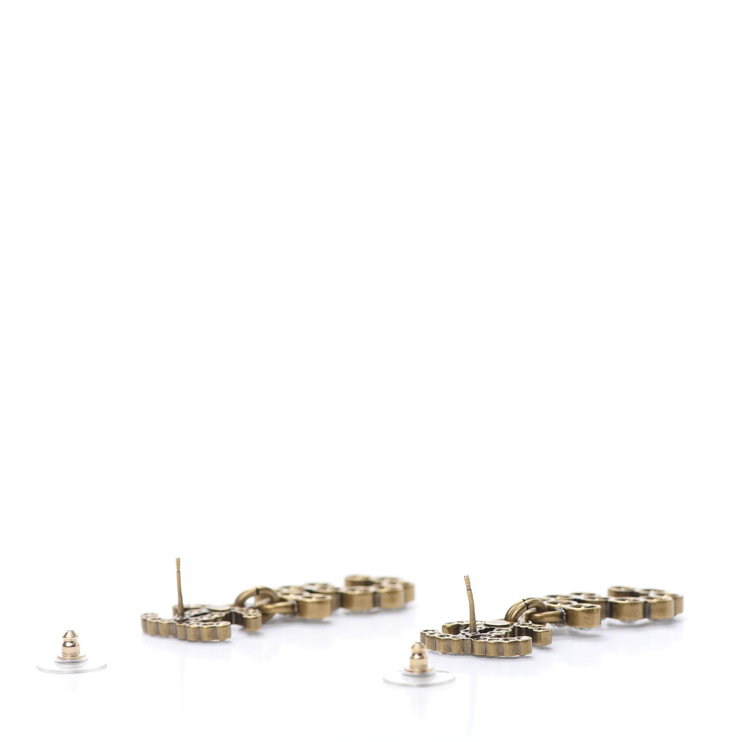 Metal Crystal City of Lights No 5 Drop Earrings Gold