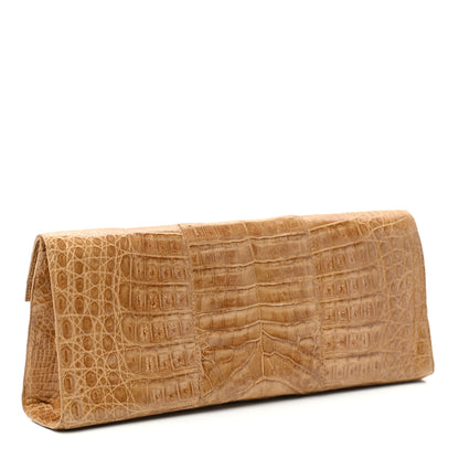 Nancy Gonzalez Crocodile Clutch Beige 2 of 8